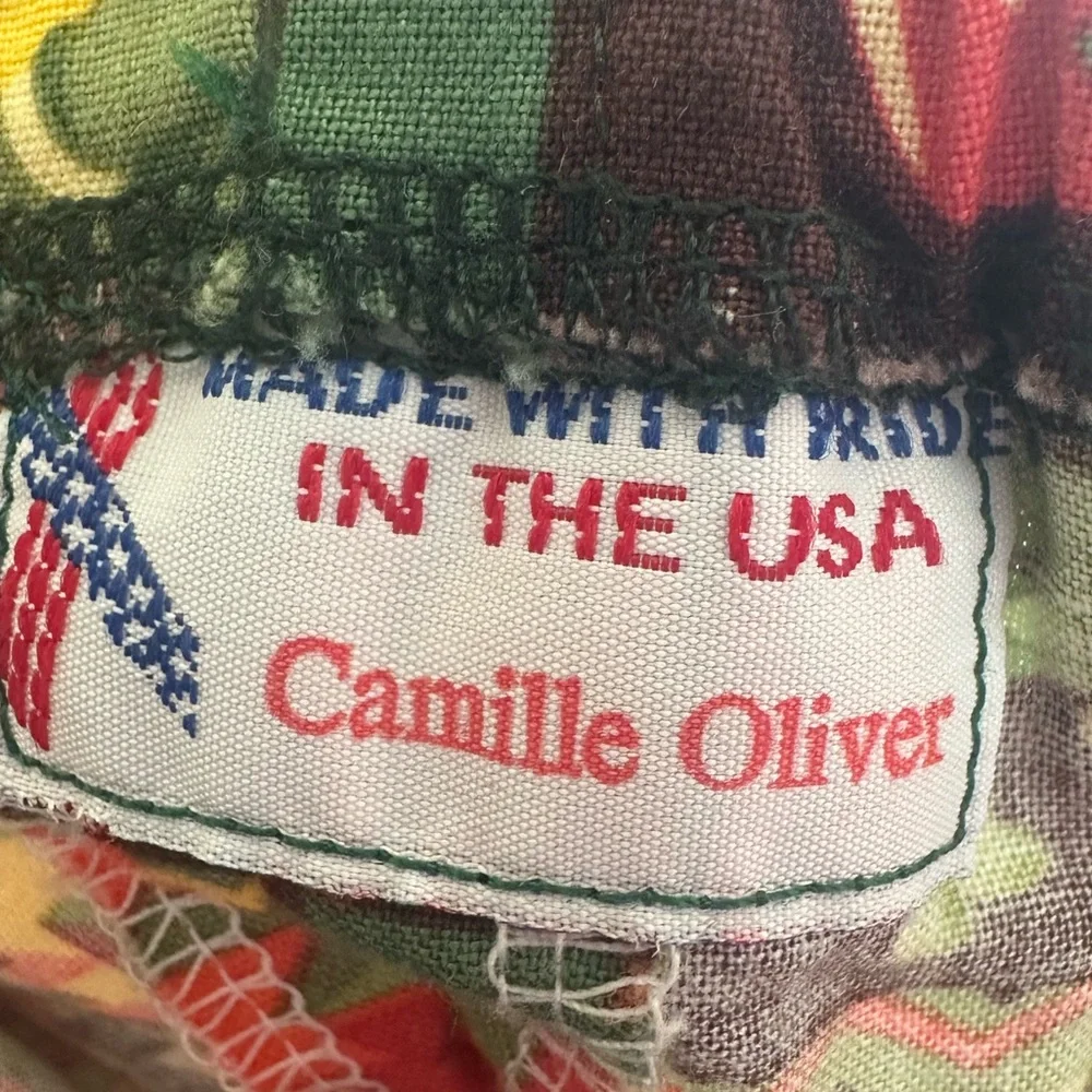 Vintage Camille Oliver Southwestern Western Tiered Maxi Skirt USA - Picture 6 of 6